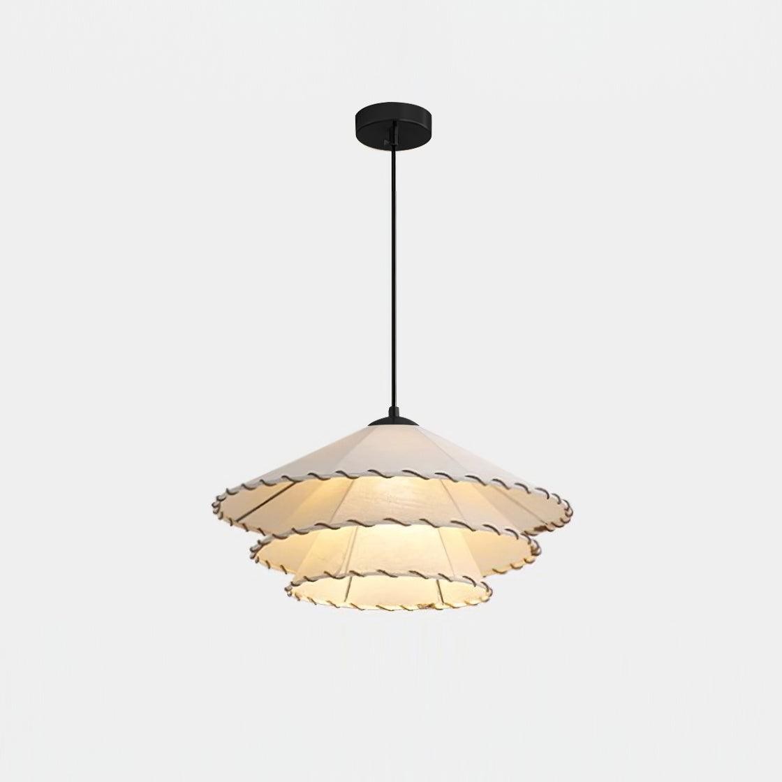 Vinatge Lotus Leaf Fabric Pendant Light K572