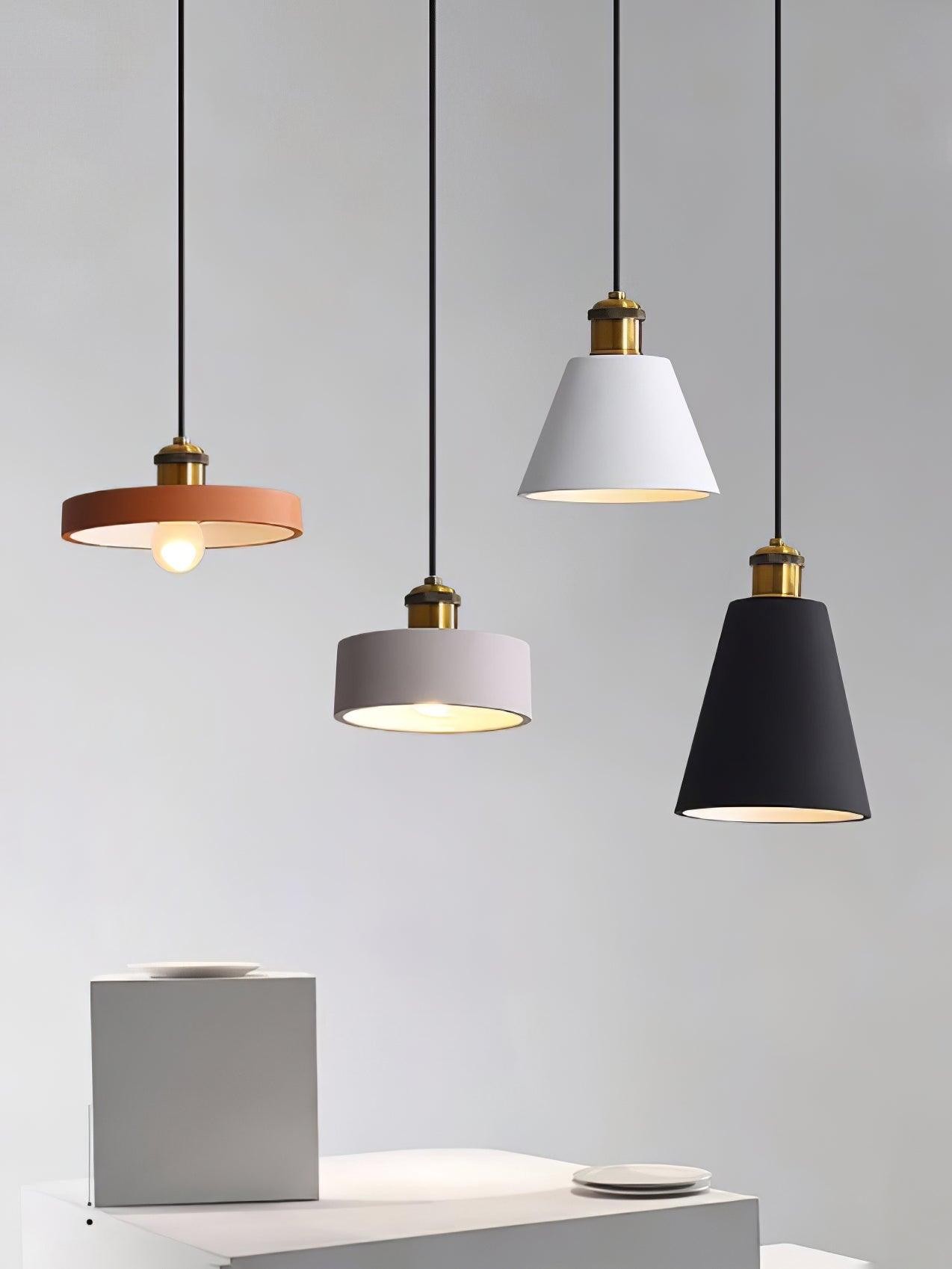 Modern Resin Geometric Pendant Lamp K621