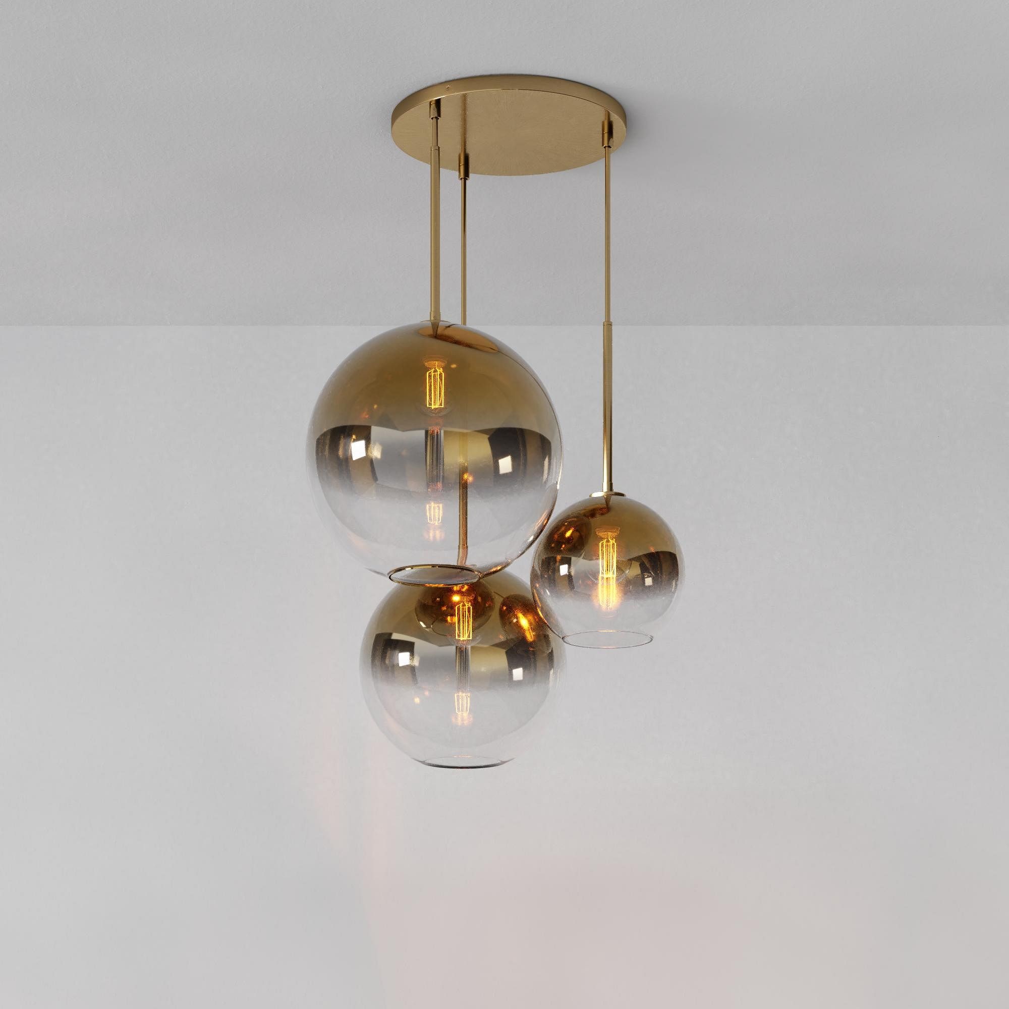 Selvion Minimalist Crystal Chandelier - Handcrafted Glass Sculptural Lighting Fixture K1220