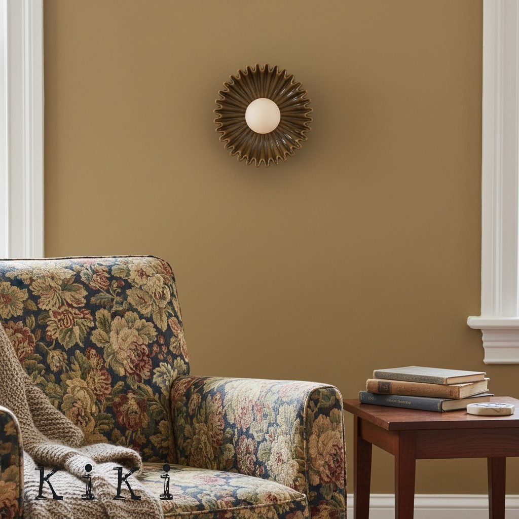 Flower Shaped Ceramic Wall Lamp - Soft Lighting for Bedroom and Hallway K259