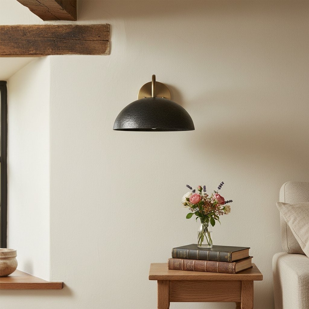 Curva Curved Dome Shade Wall Sconce – Mid-Century Modern Versatile Indoor Lighting K1542