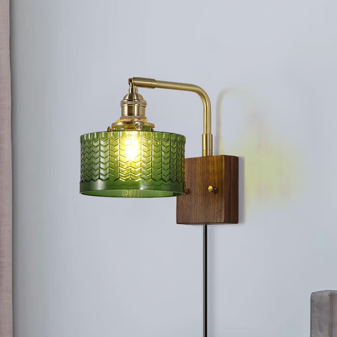 Vintage Plug In Wall Lamp for Bedroom K303