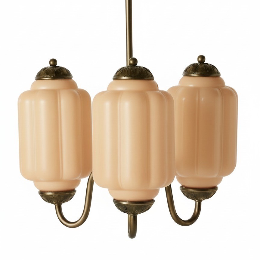 3 Lights Eloise Glass Chandelier for Living Room K947
