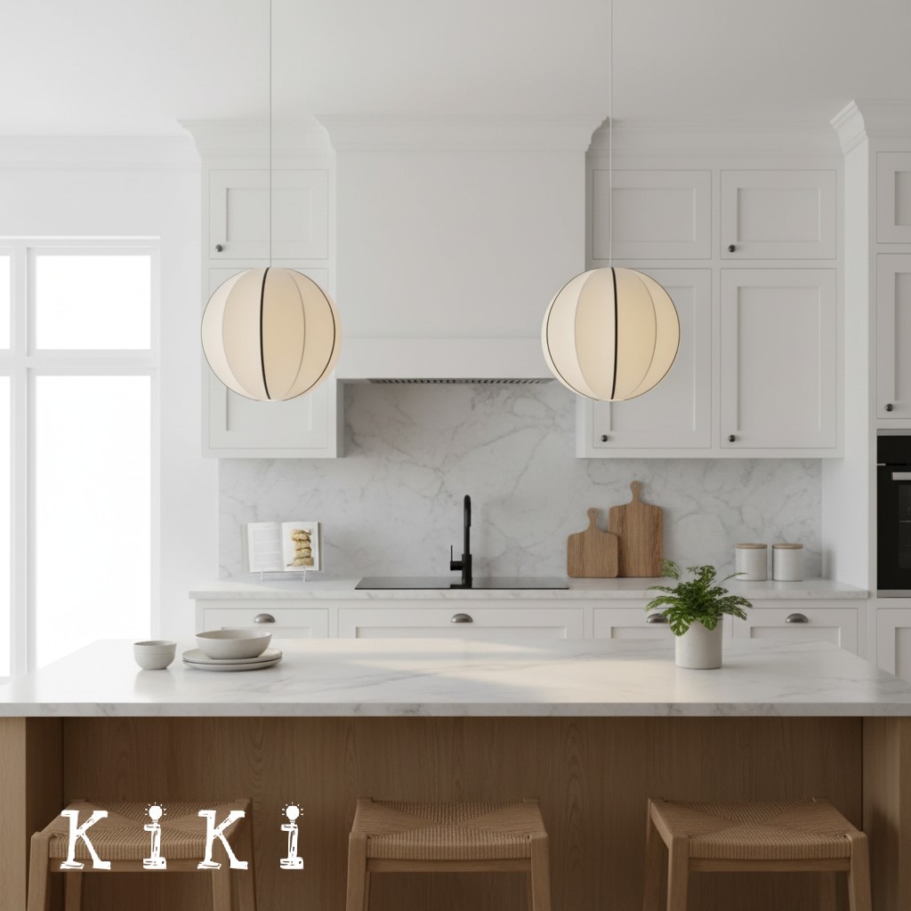 Ribbon Fabric Pendant Light – Elegant Lantern Light for Dining & Living K173