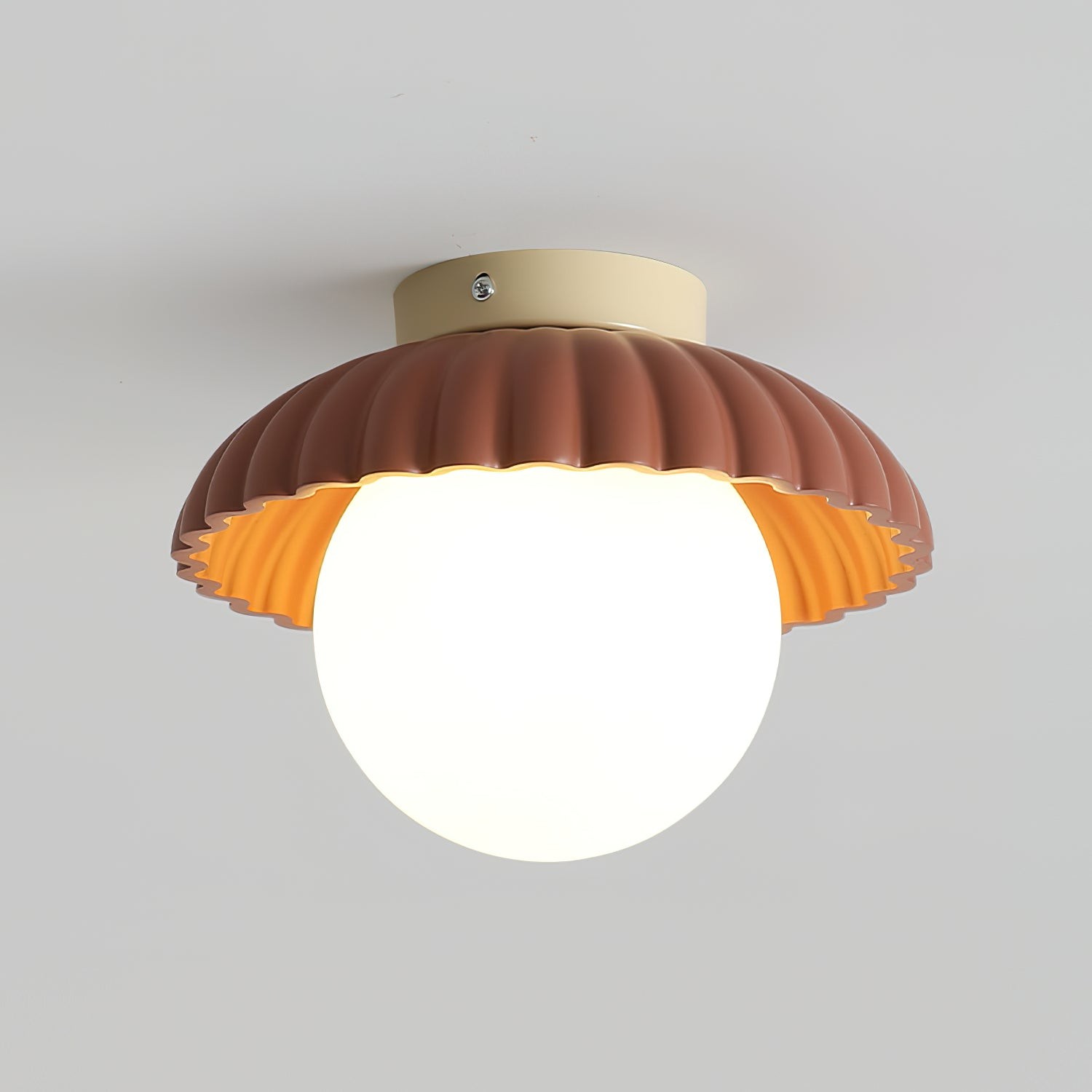 Alien Cream Ceiling Light - Resin Flower Ceiling Lamp for Living Room and Kitchen K227