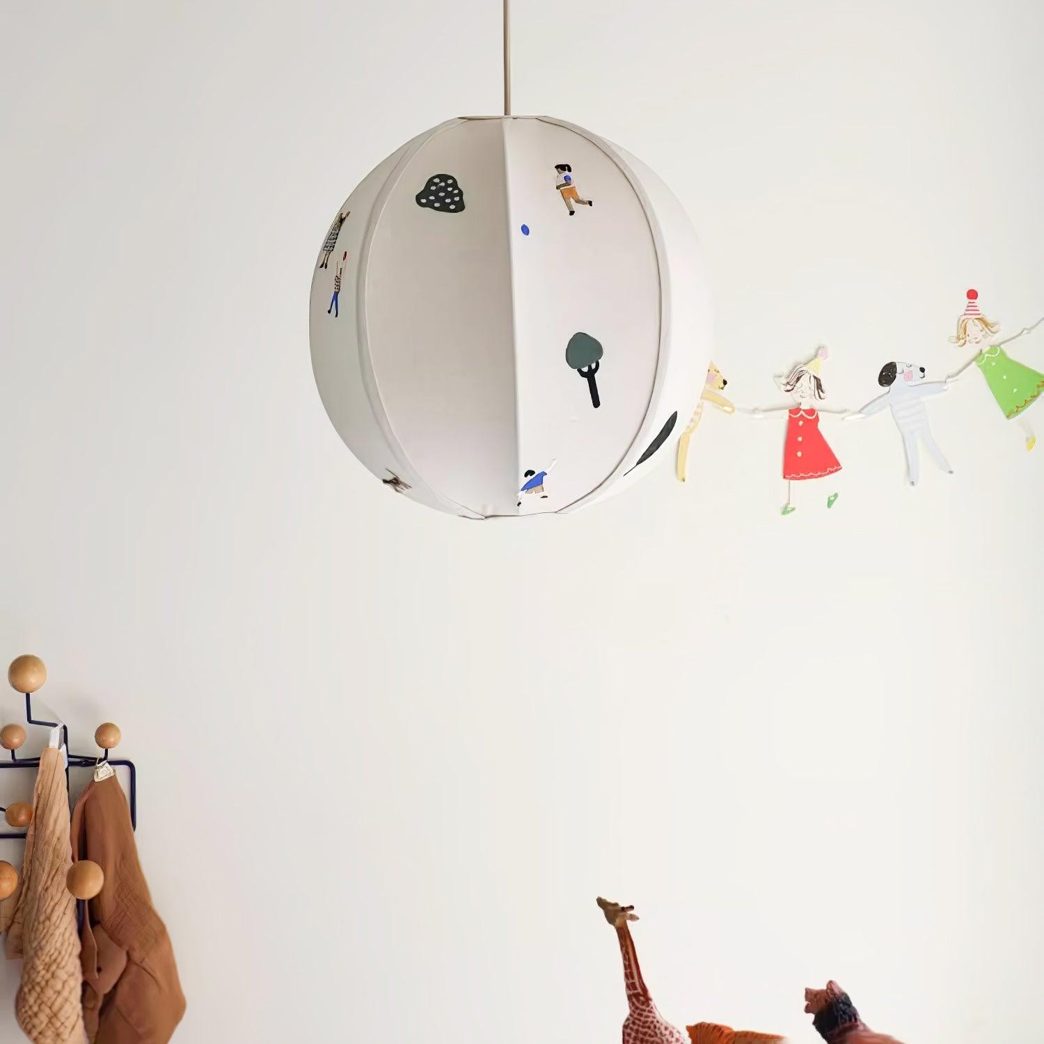 Park Embroidered Textile Pendant Lamp K576