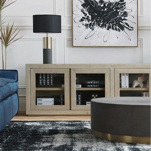 Marble Cylinder Table Lamp
