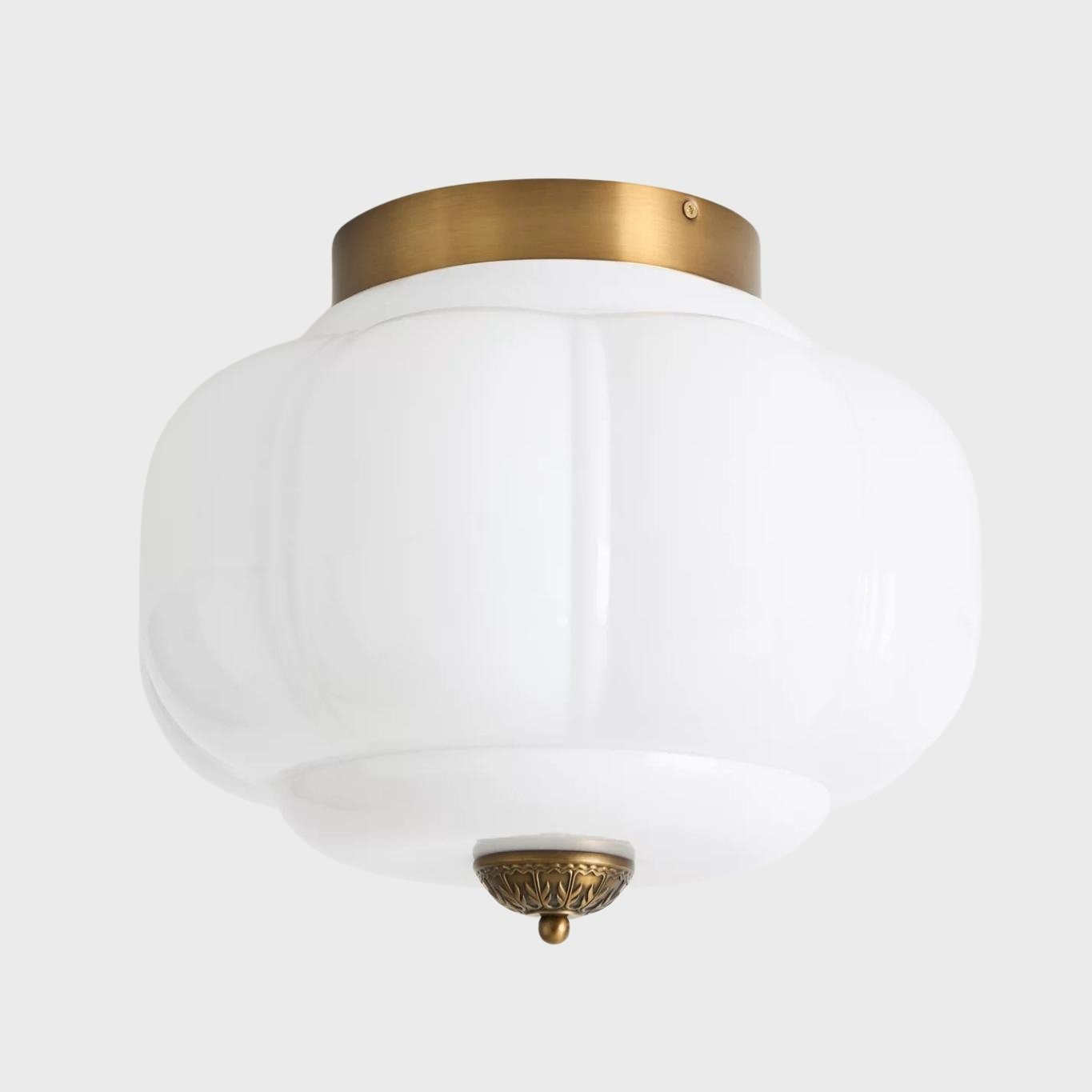 Eloise Vintage Lantern Style Ceiling Light – Elegant Glass Shade Fixture for Hallway K1137