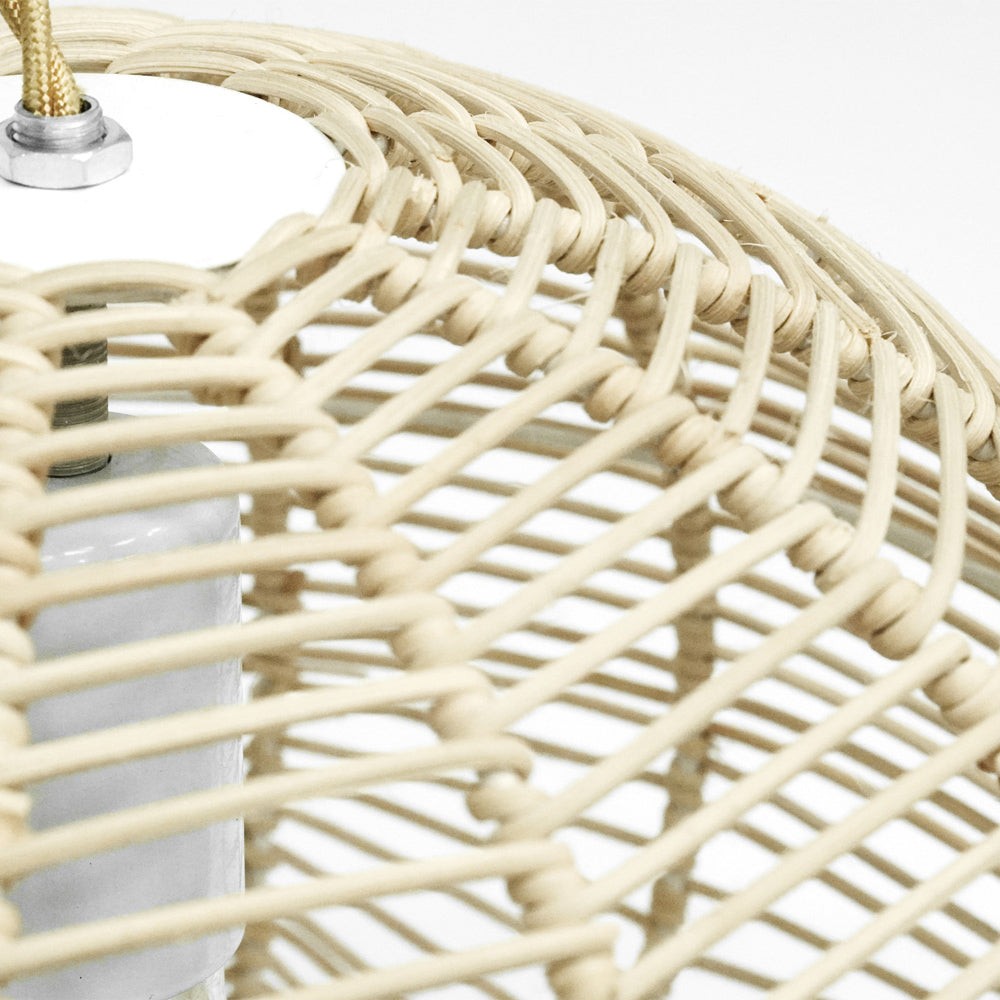 Boho Style Orb Rattan Pendant Light K45