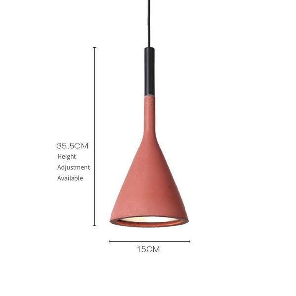 Minimalist Aplomb Pendant Light - Cement Cone Pendant Light for Kitchen Island