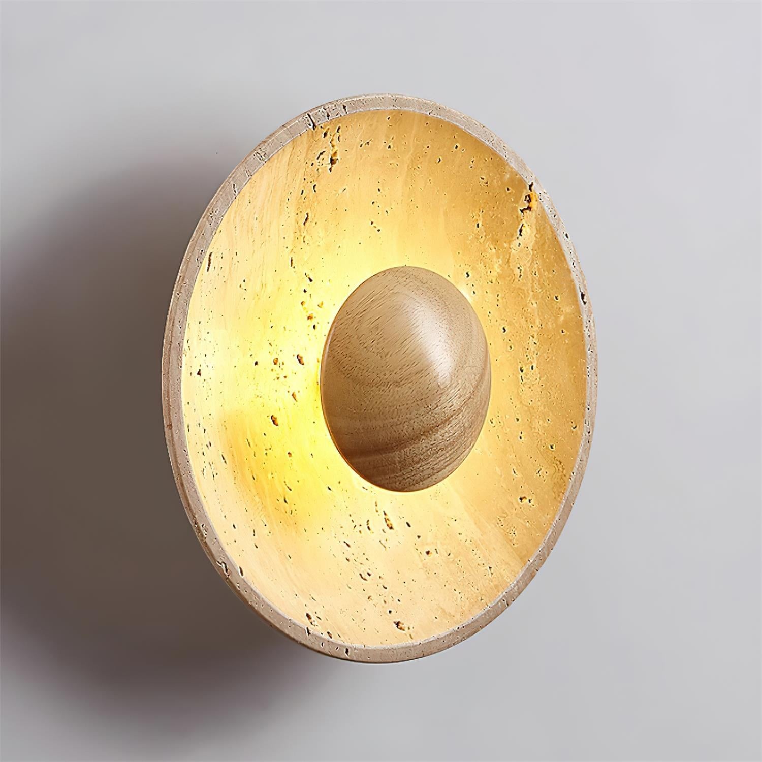 Cream Style Wooden Sphere Wall Lamp K436