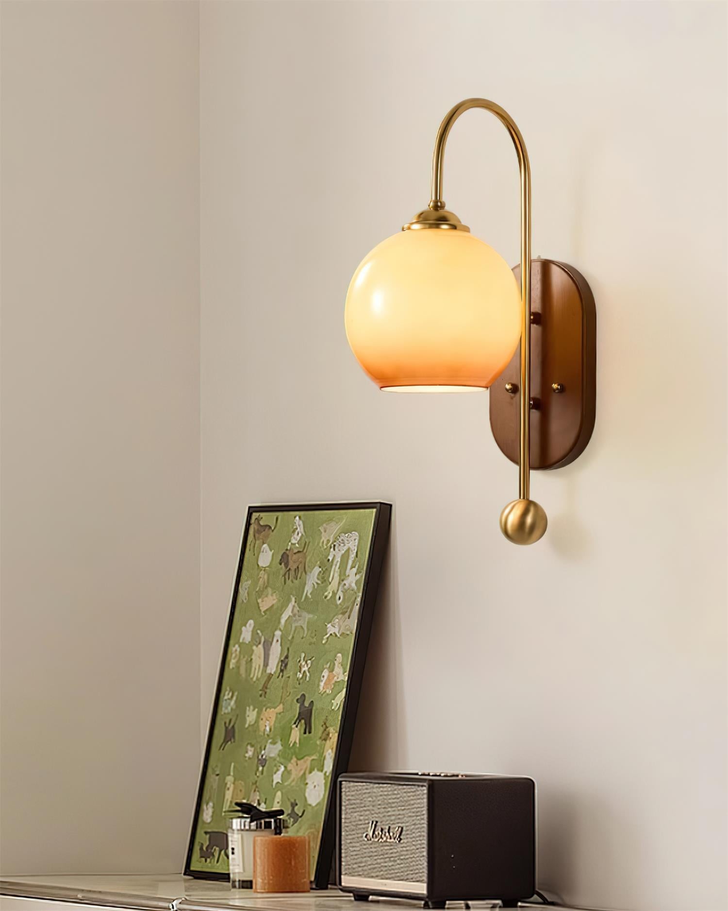 American Retro Spherical Wall Lamp K435