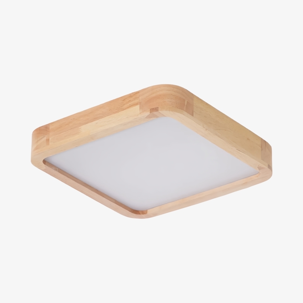 LignoForma Geometric Shape Ceiling Light - Contemporary Wood LED Ceiling for Bedroom and Lounge K2267