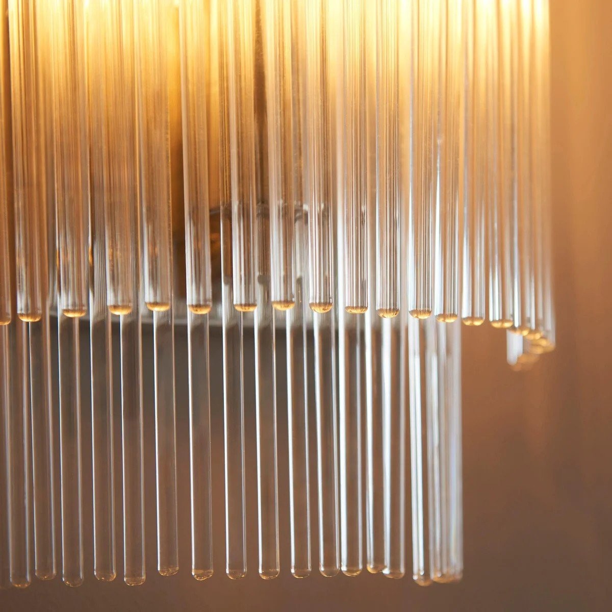RibGlow Minimalist Glass Rod Wall Light - Elegant Accent Sconce for Home K1834