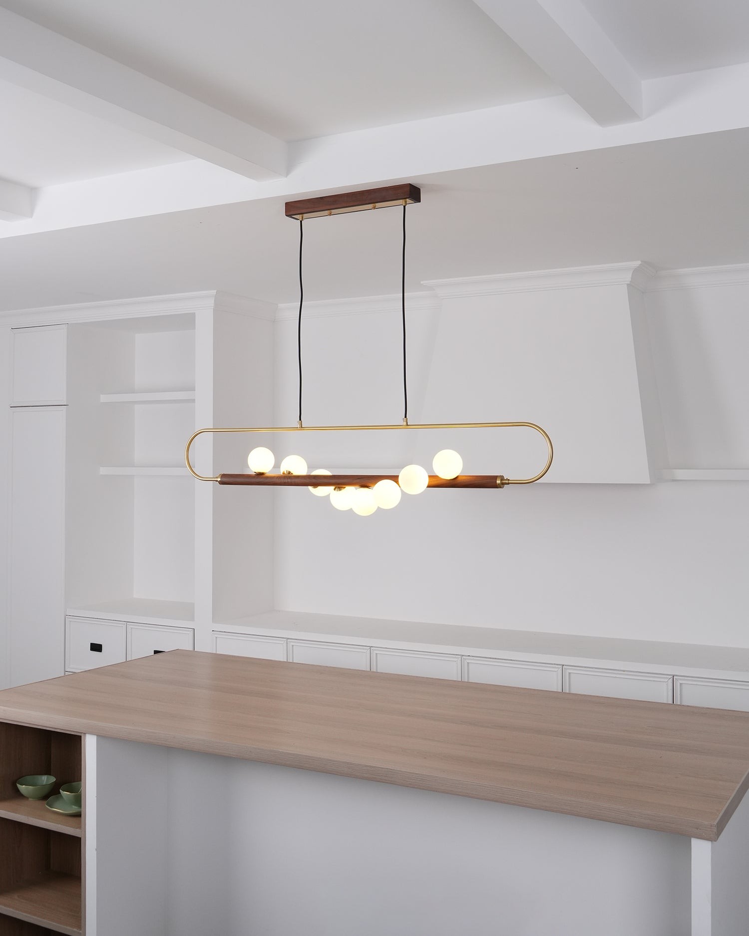 Modern Walnut Simple Chandelier K522