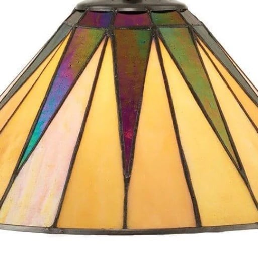 TF Dark Star Tiffany Pendant Lamp - Stained Glass Geometric Pendant Light K1835
