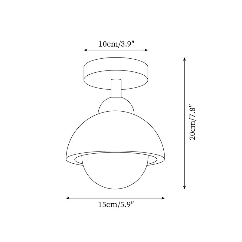 Vintage Travertine Aisle Ceiling Lamp K361