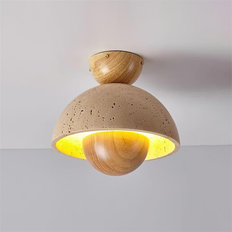 Japanese Wooden Inverted Ceiling Light K721