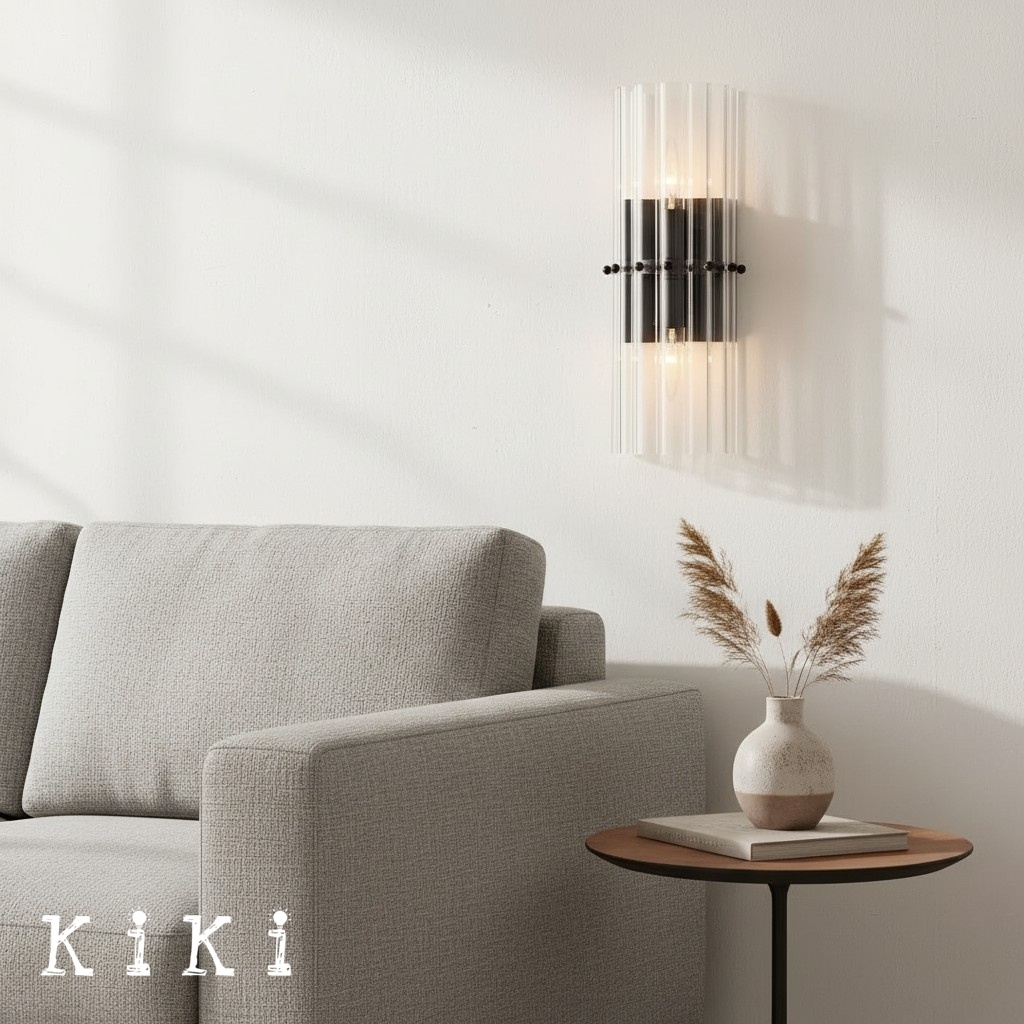Lumora Elegant Crystal Wall Sconce - Modern Luxury Style Lamp for Hallway and Bedroom K1357