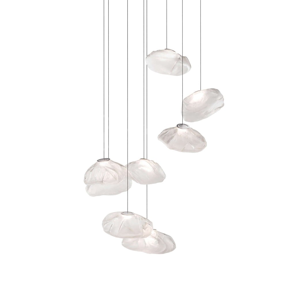 Multi-Head Irregular Glass Bubble Chandelier K216