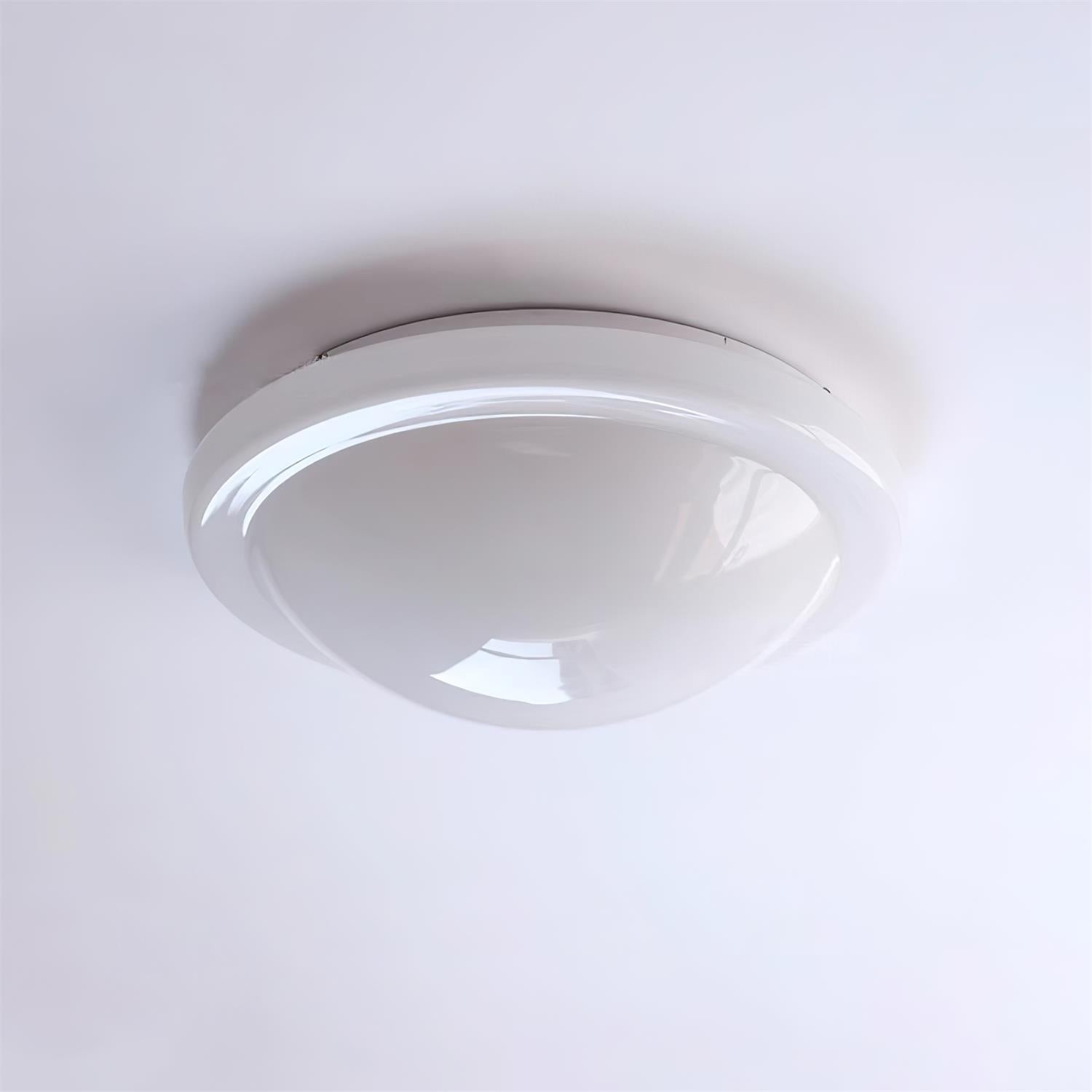 Modern Miminalist White Glass Led Ceiling Lamp K222