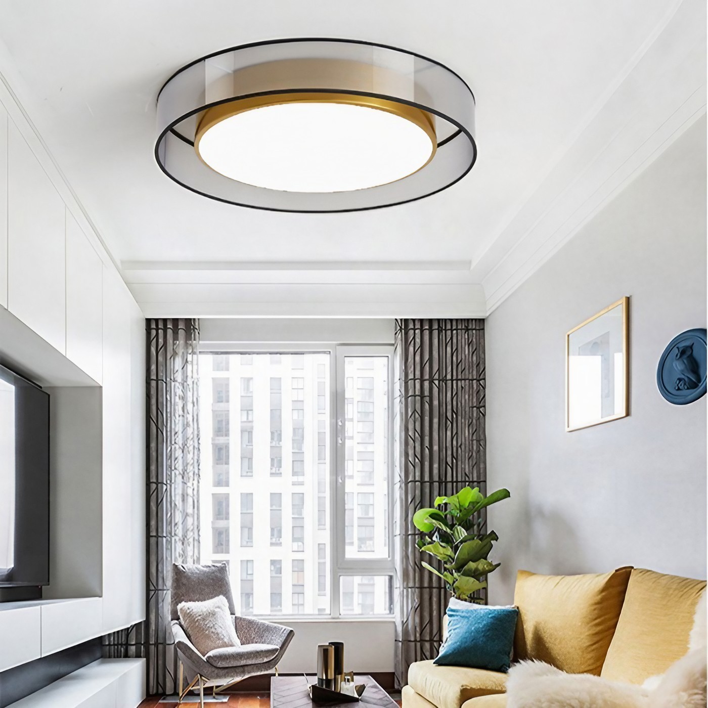 Scandinavian Unique Luxury Round LED Ceiling Lamp K811