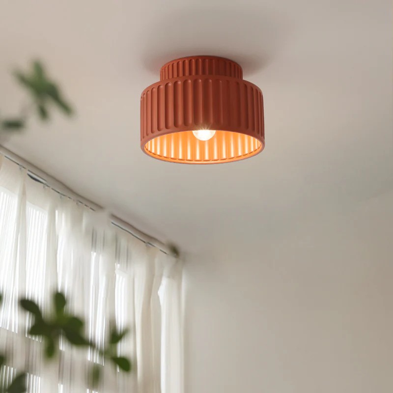 Cream Style Resin Bowl Flush Mount Ceiling Light K159