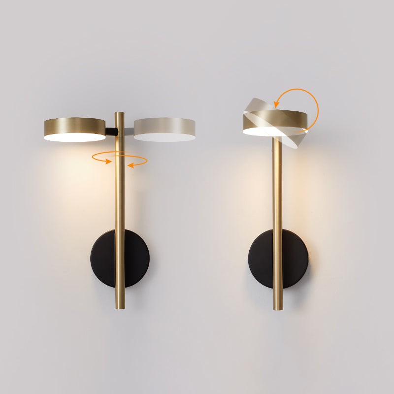 Italian Simple Round Metal Wall Lamp K364