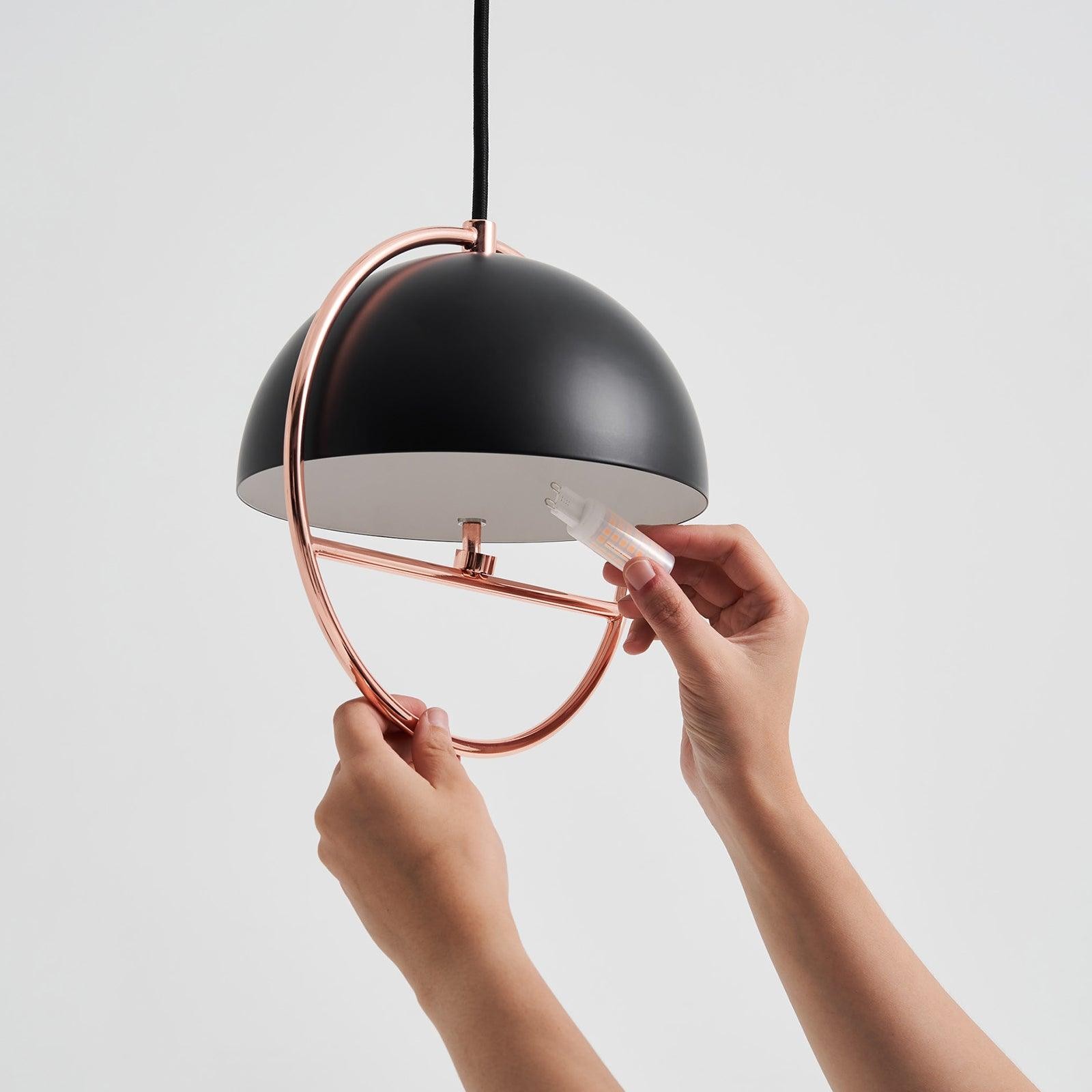Nordic Hemispherical Ring Metal Pendant Lamp K426