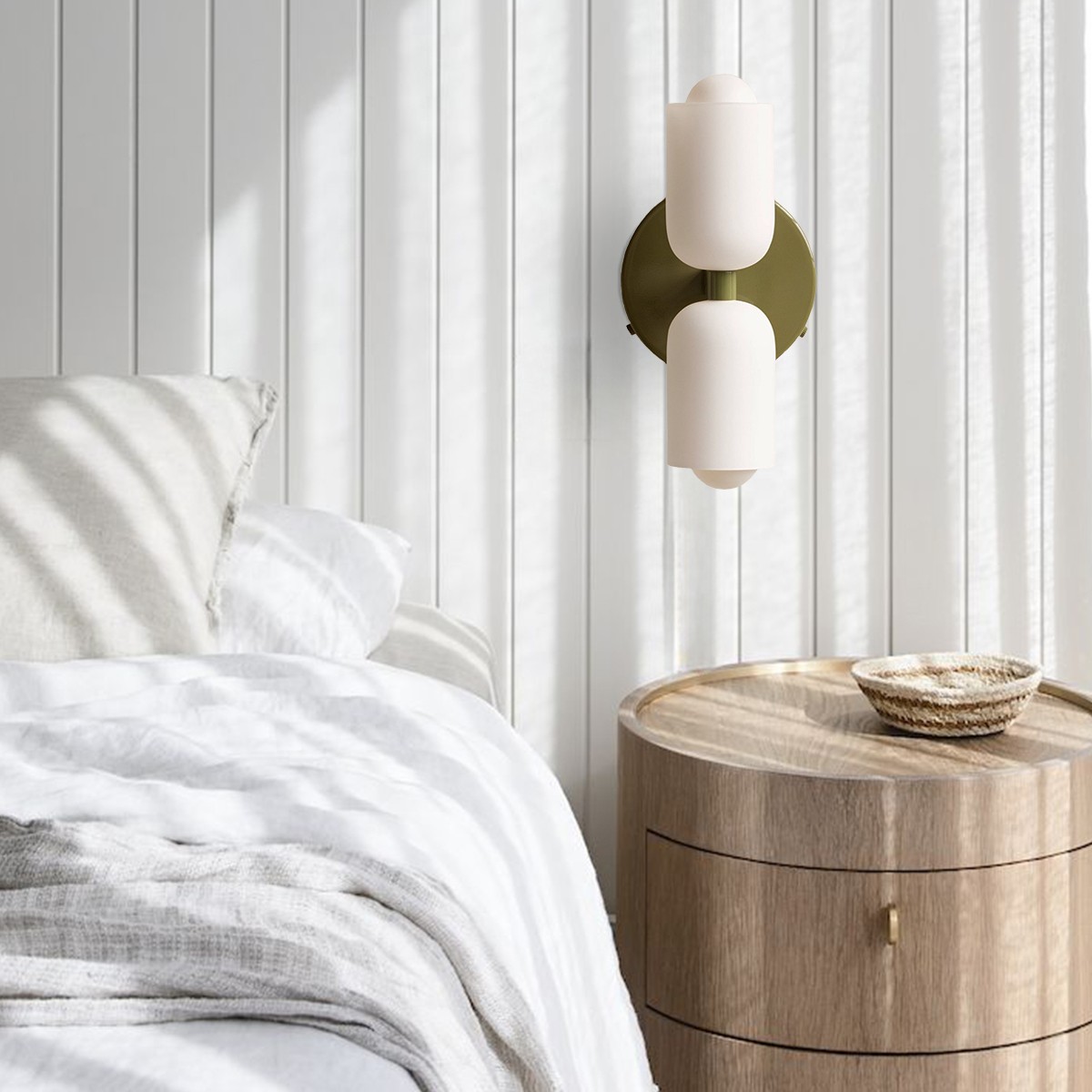 Glass Up Down Wall Sconce