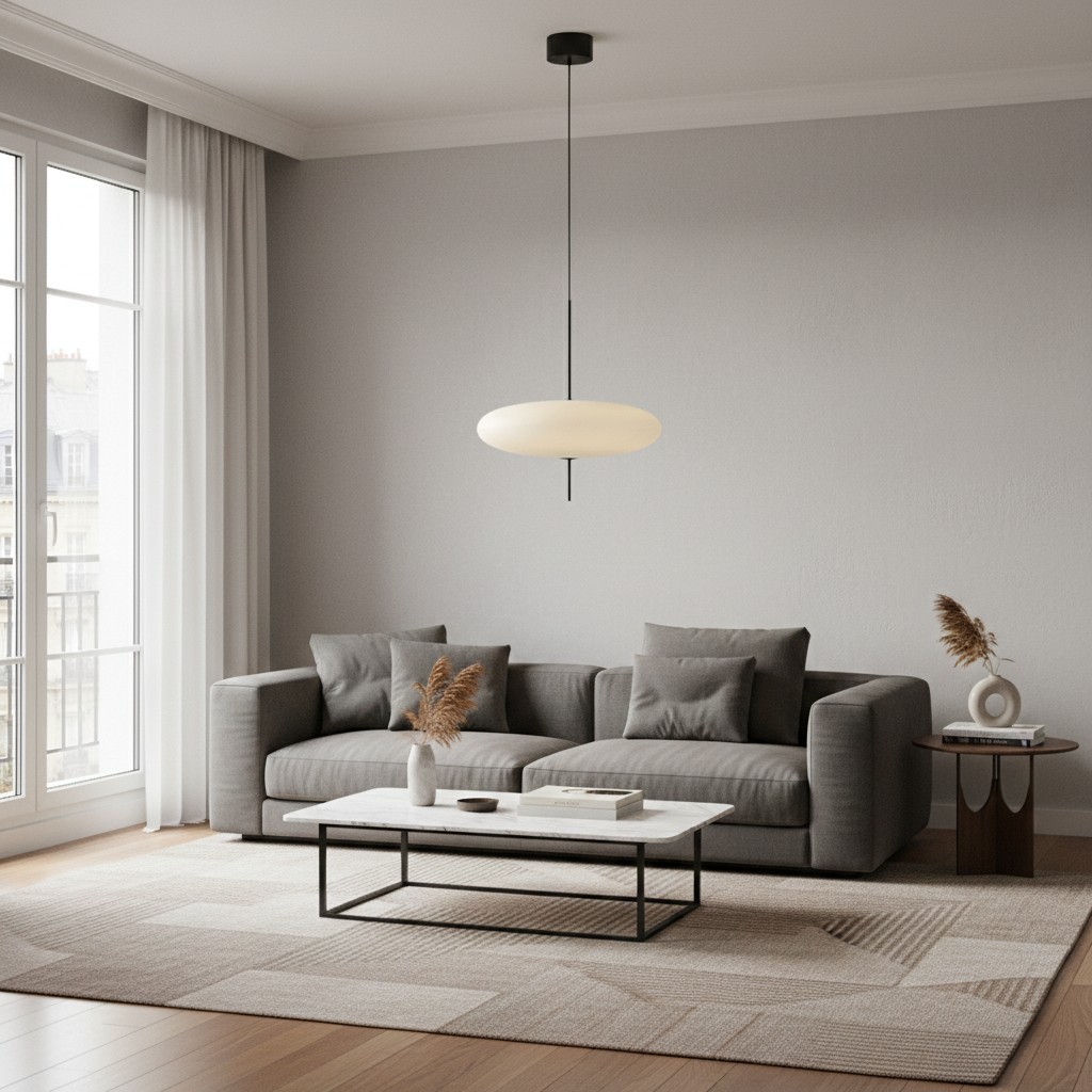 Modellis Minimalist Pendant Lamp with Clean Lines - Contemporary Lighting for Living Spaces K2227