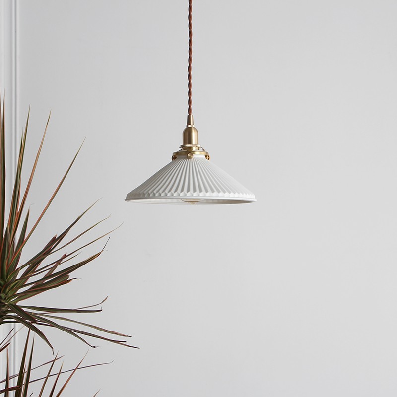 Modern pleated light