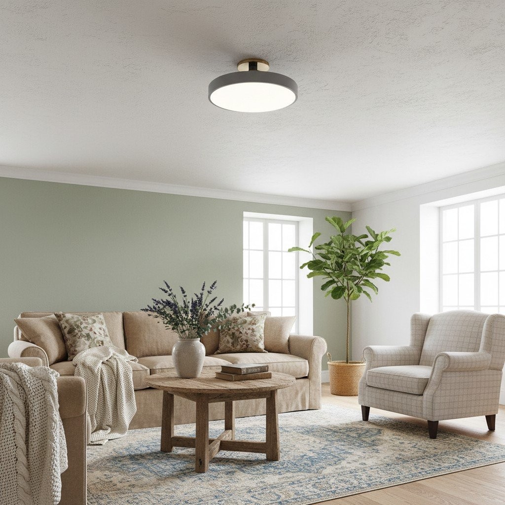 Ceilivon Minimalist Round Ceiling Light for Contemporary Sleek Interior Accent K2094