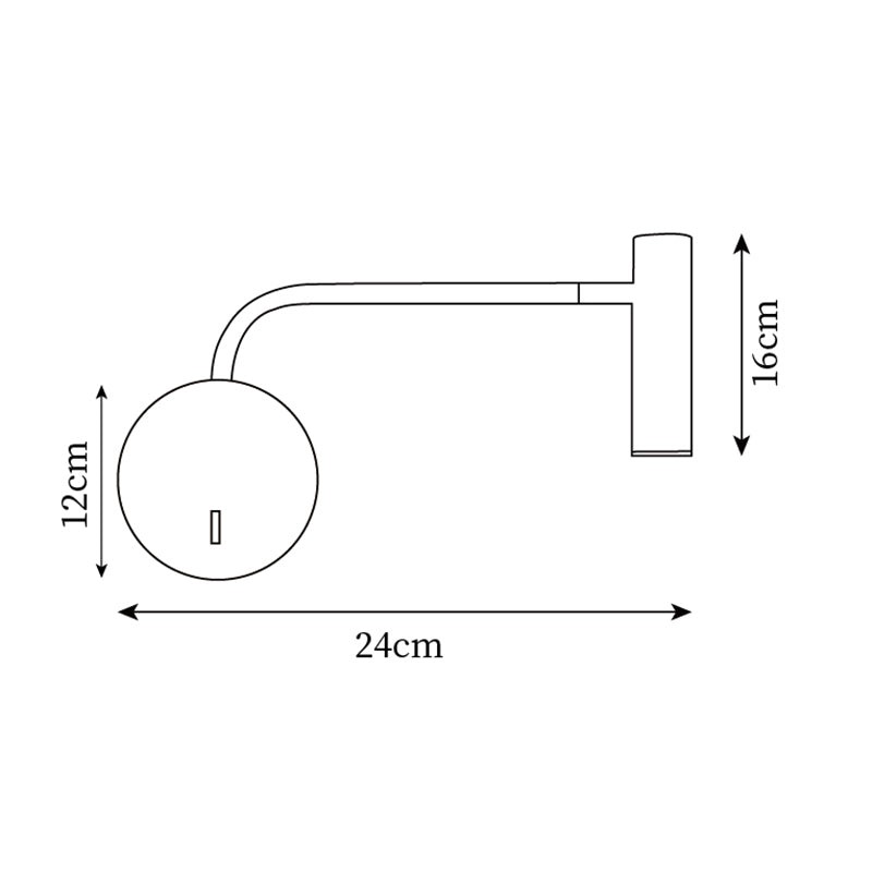 Fashion Modern Reading Plug In Wall Lamp K634