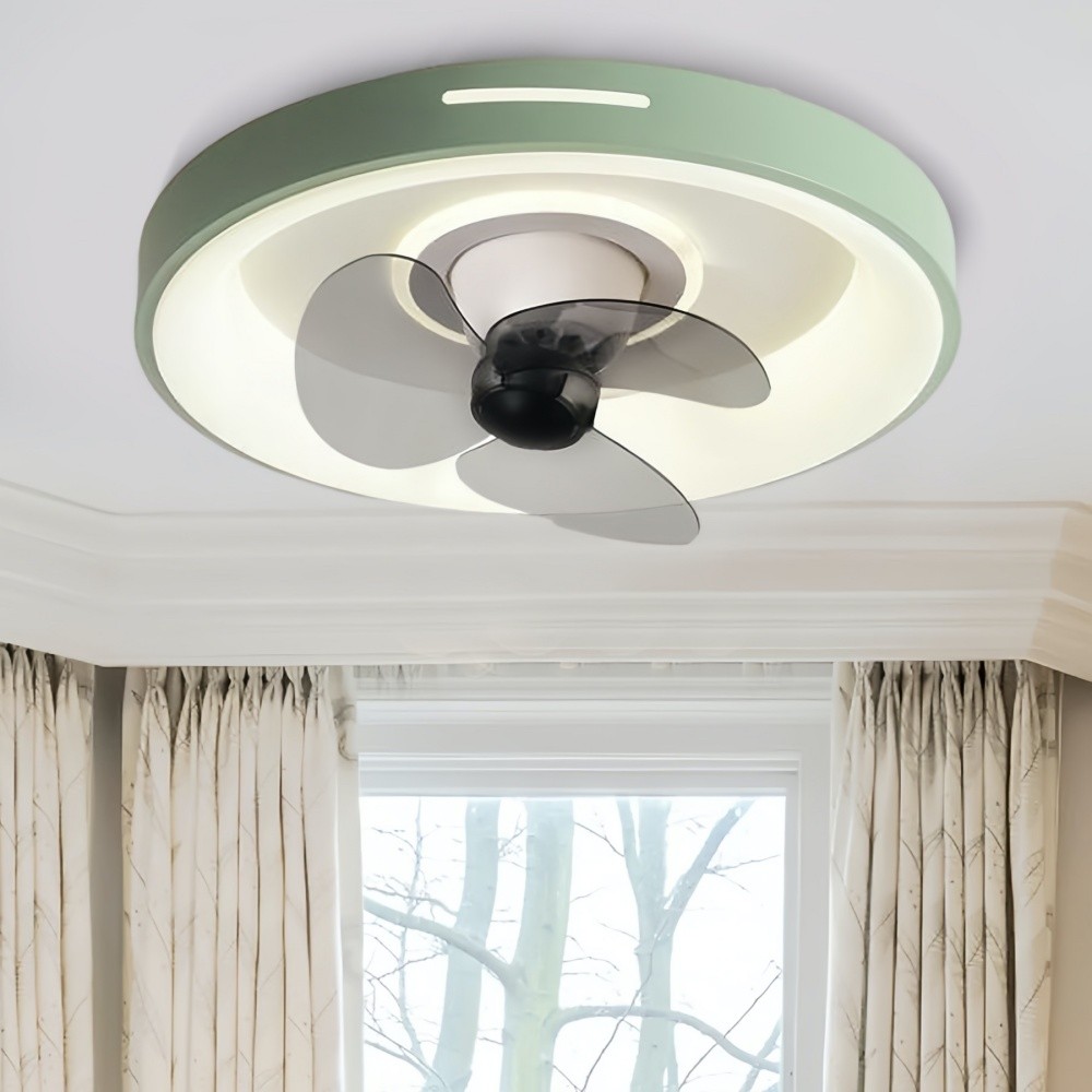 Modern Round Led Slient Ceiling Fan Light K951
