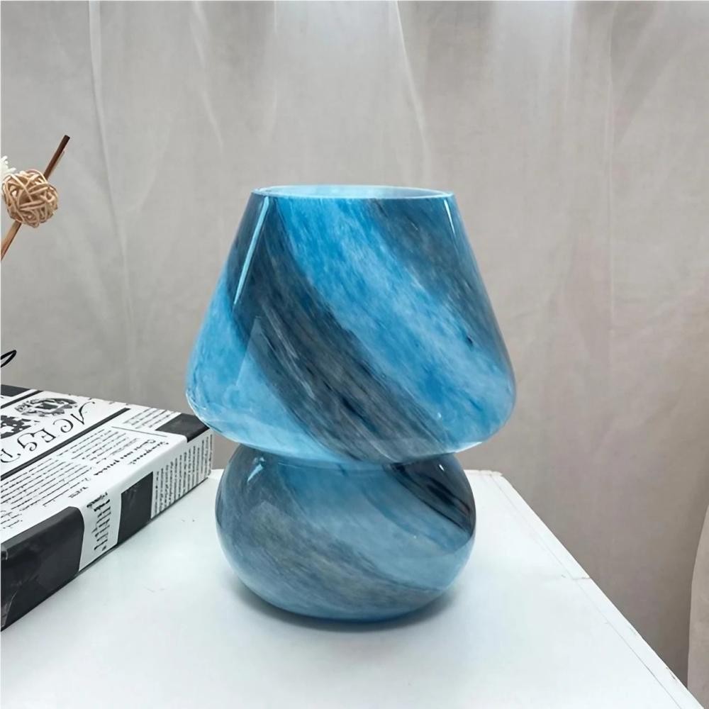 Decorative Handmade Glass Mushroom Table Lamp K53