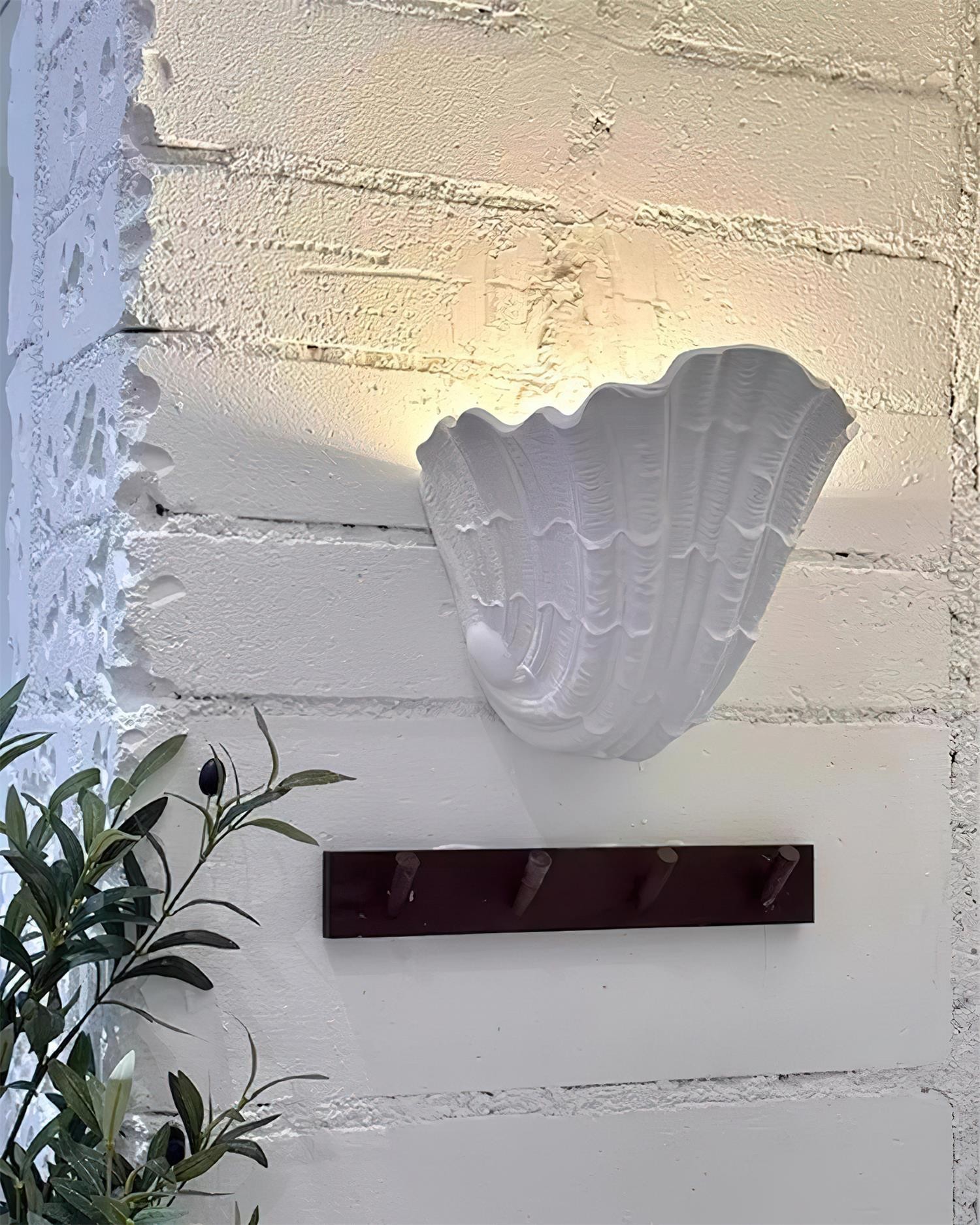 Seavira Shell Plaster Wall Lamp K1604