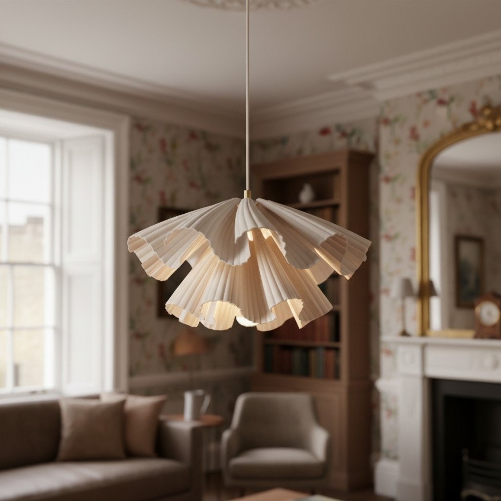 Elora Plastic Pendant Lamp - Lightweight Modern Design for Bedrooms or Living Rooms K1759