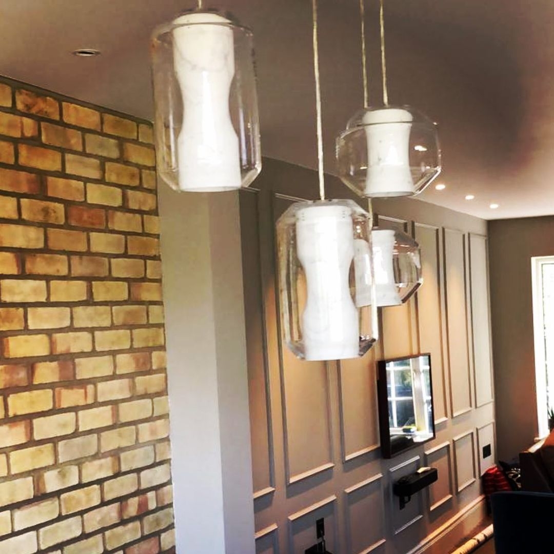 Glass Alabaster Pendant Lamp D444