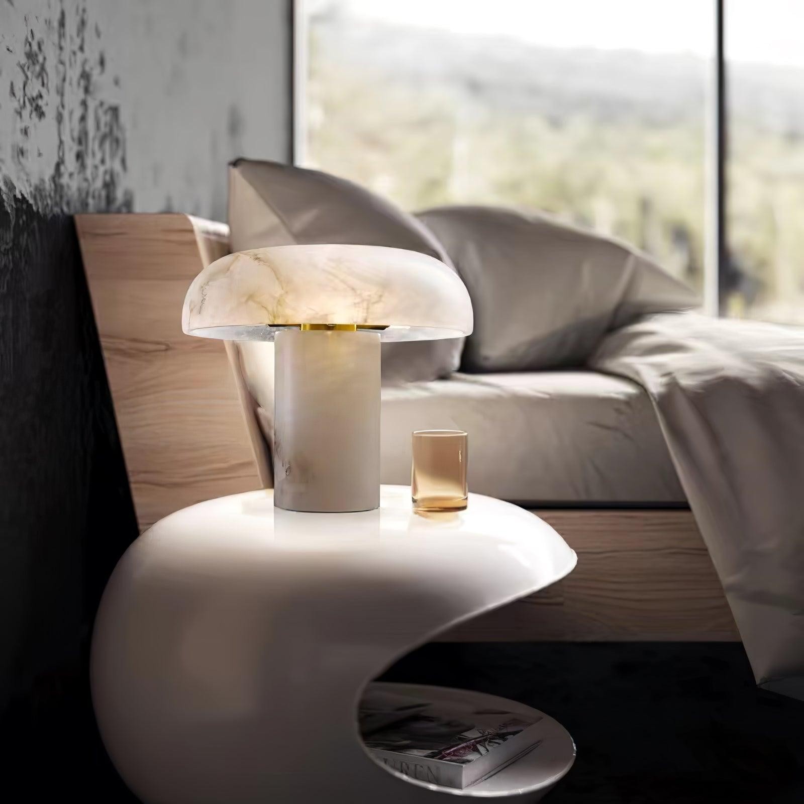 Creative Minimalist Luxury Alabaster Table Lamp For Bedroom K535