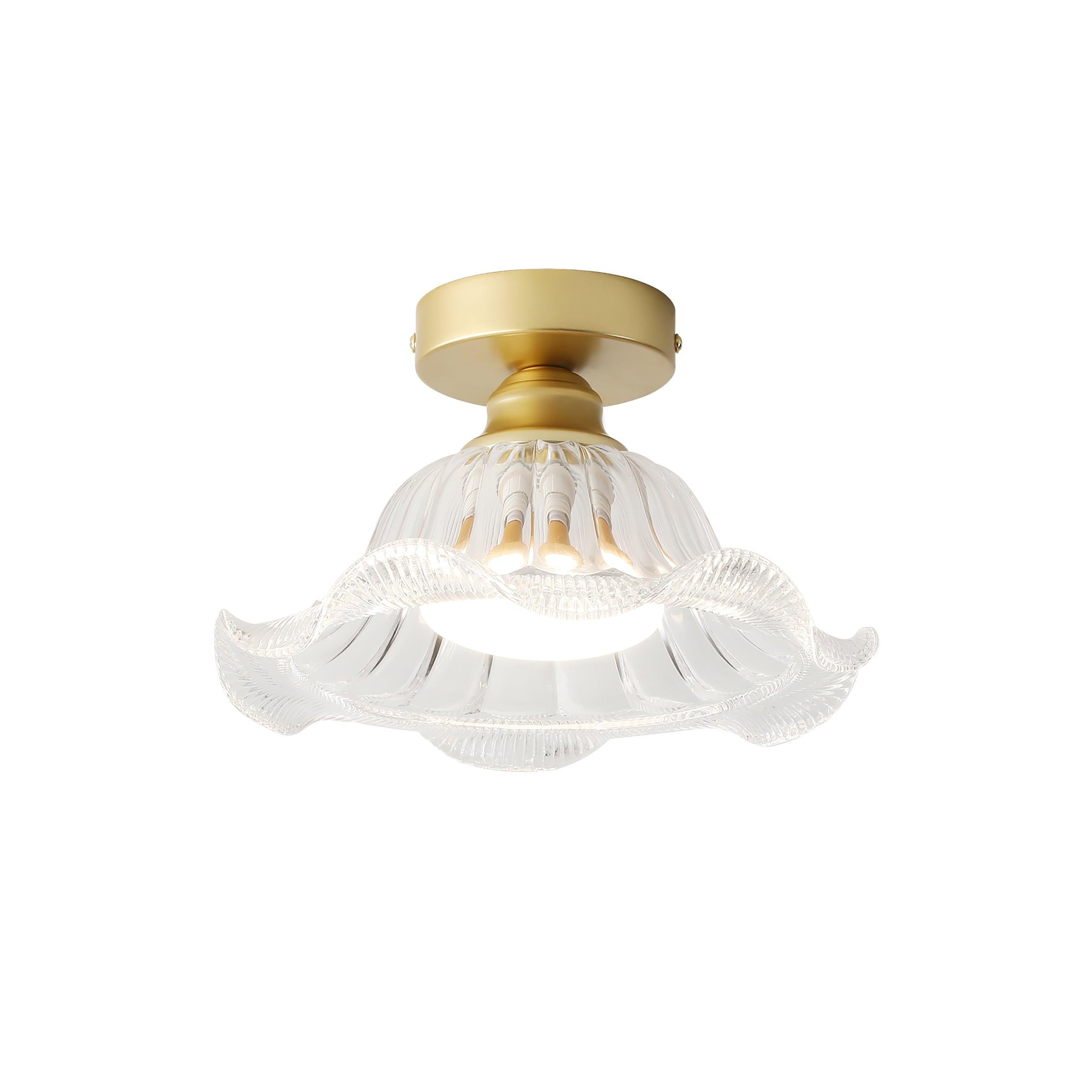 Vintage Glass Flower Ceiling Light K642
