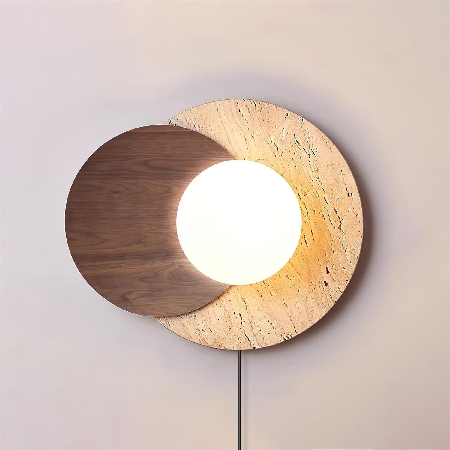 Wabi-sabi Eclipse Plug-In Wall Lamp K476