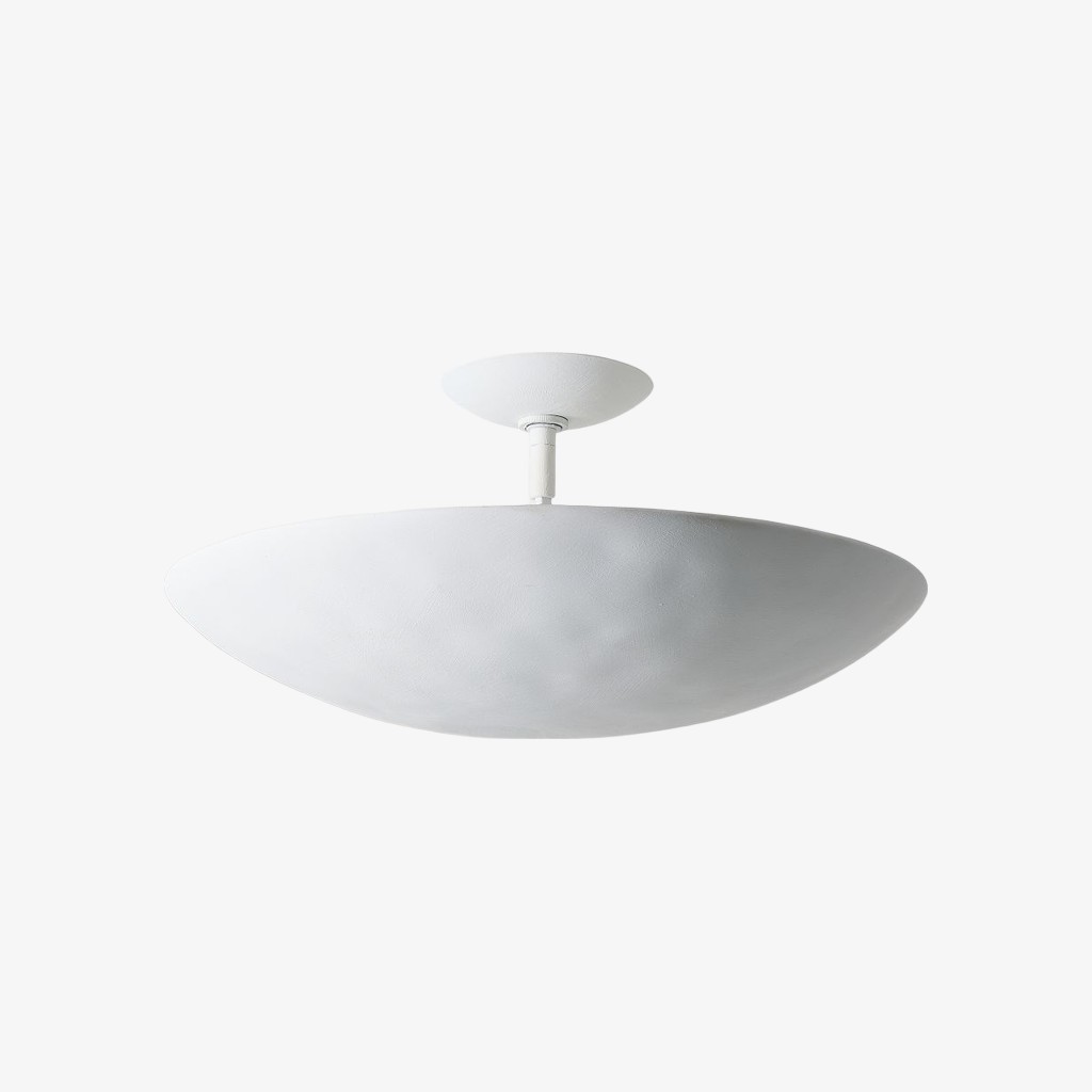 Plara Flush Mount - Rounded Minimalist Dome Metal Ceiling Light for Hallway K1694