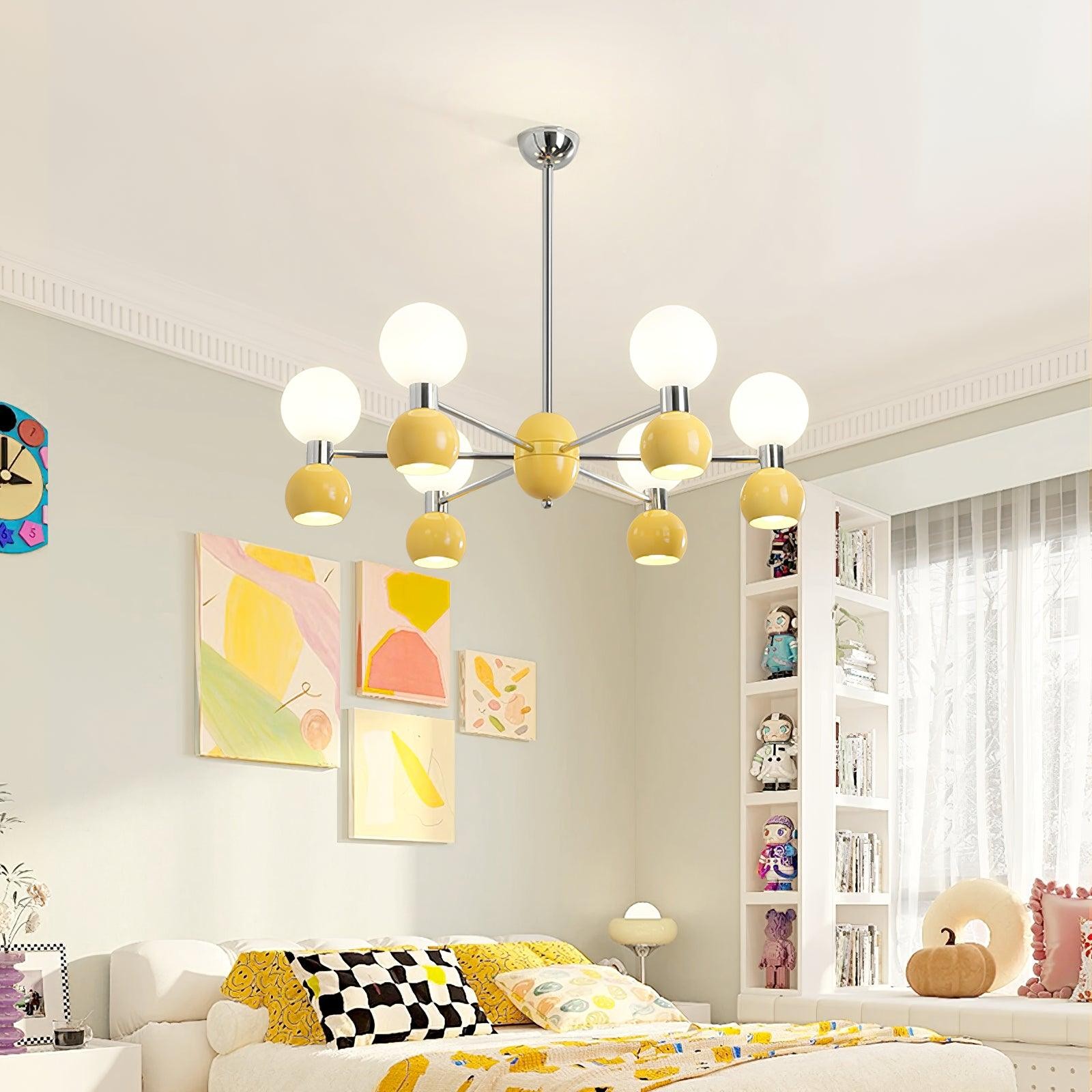 Modern Minimalist Multiple Head Metal Chandelier K741