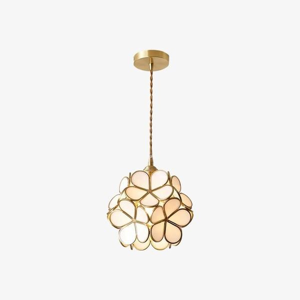 Flower Petal Glass Pendant Light