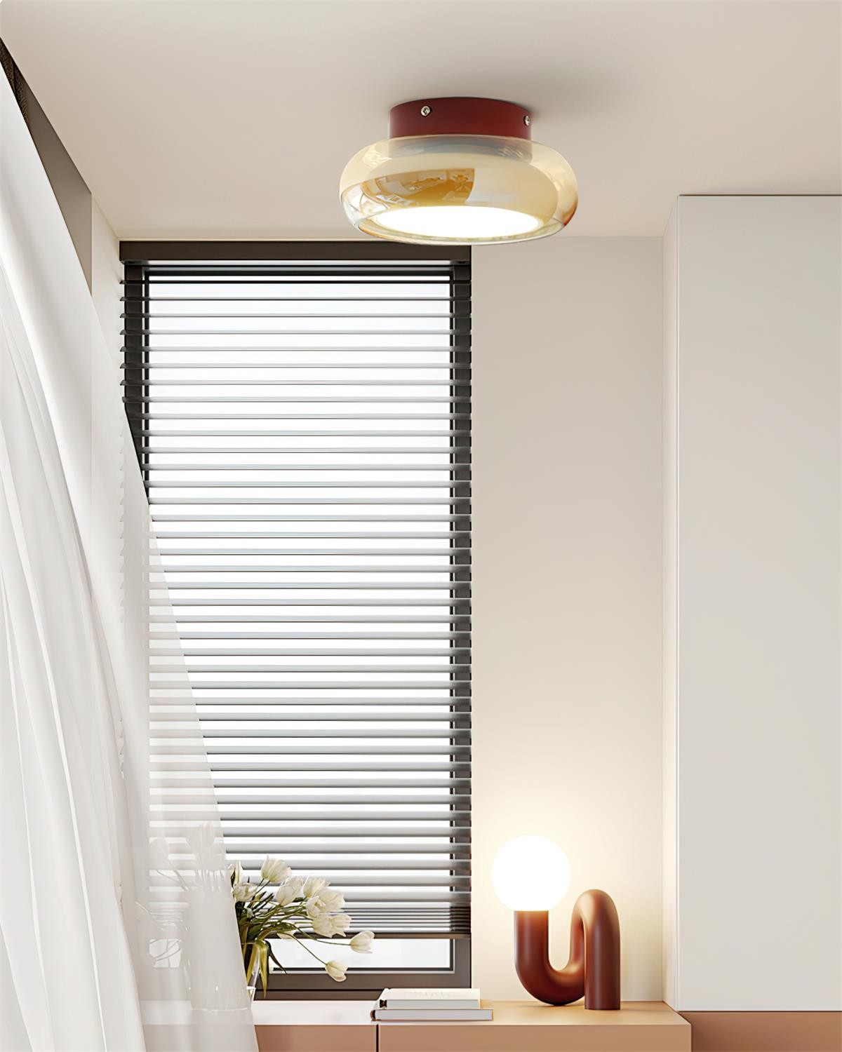 Atmospheric Simple Double Disc Ceiling Light K644