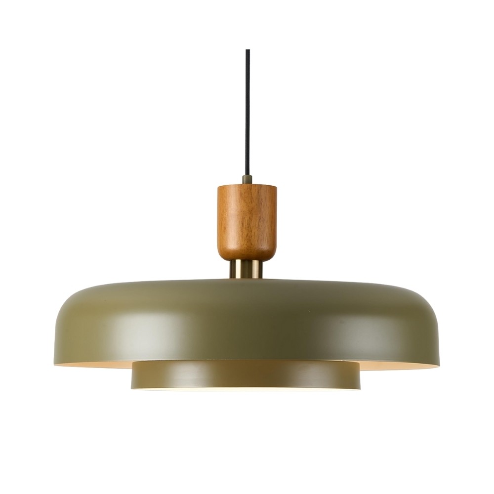 Nordic Double Layers Pendant Light - Minimalist Wood Metal Pendant For Kitchen K1123