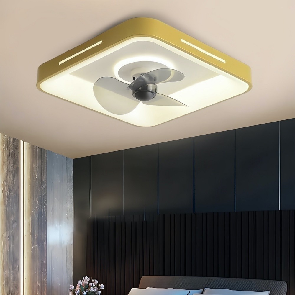 Modern Round Led Slient Ceiling Fan Light K951