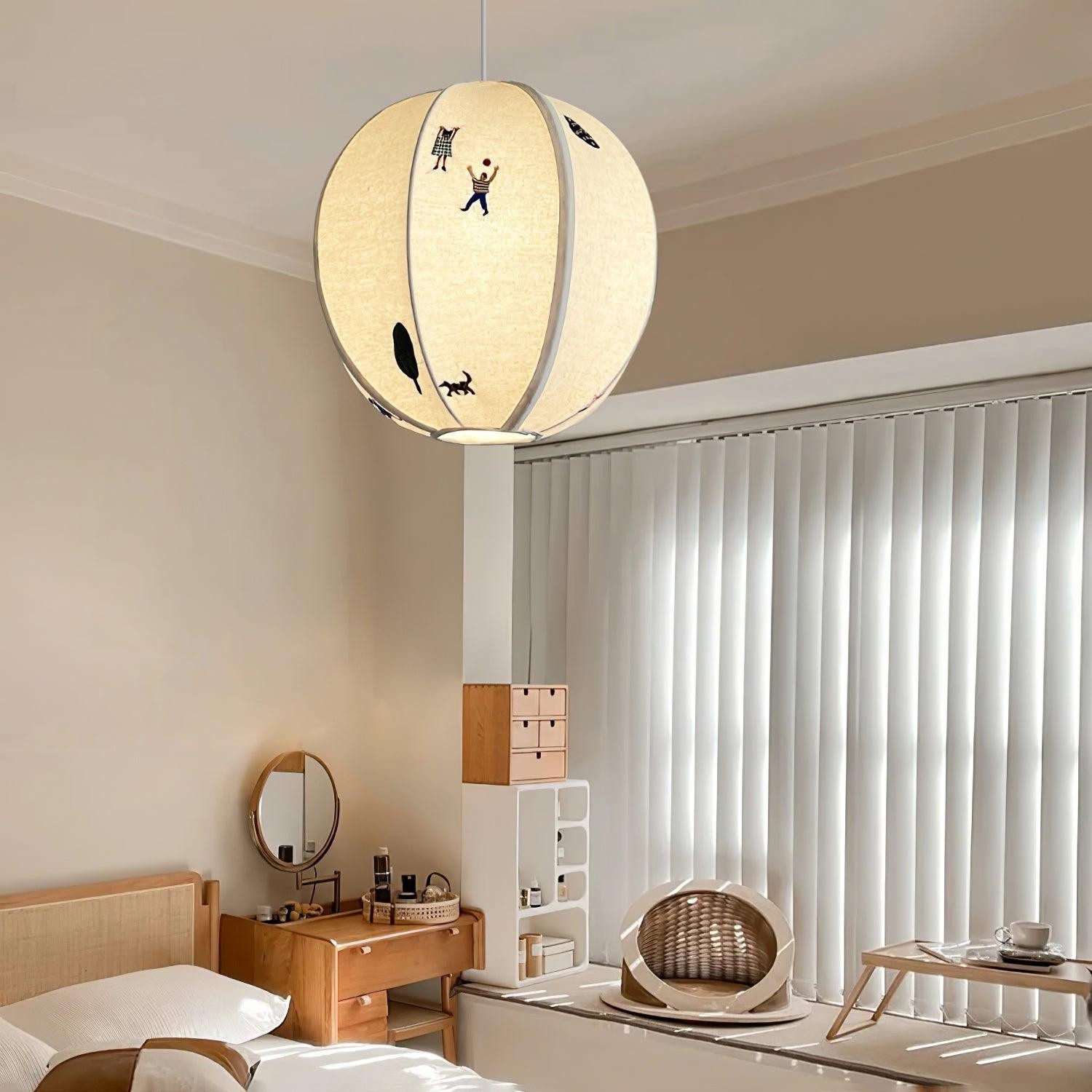 Park Embroidered Textile Pendant Lamp K576