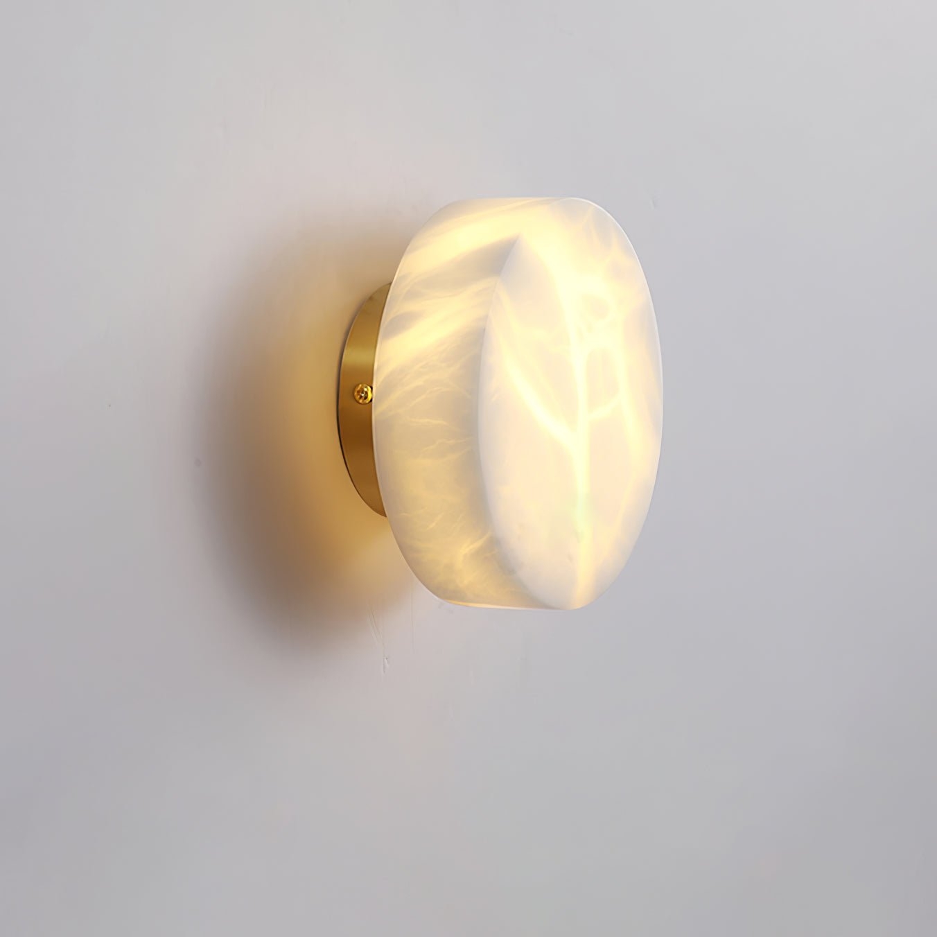 Cylindrical Alabaster Wall Light D399
